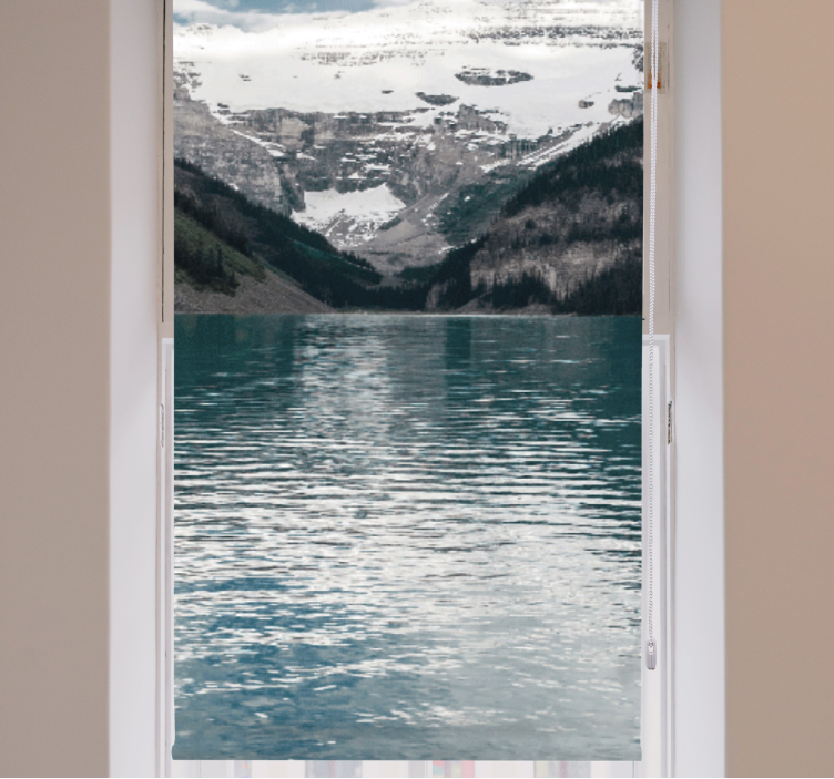 Persiana enrollable original reflejos del lago de montaña - TenVinilo