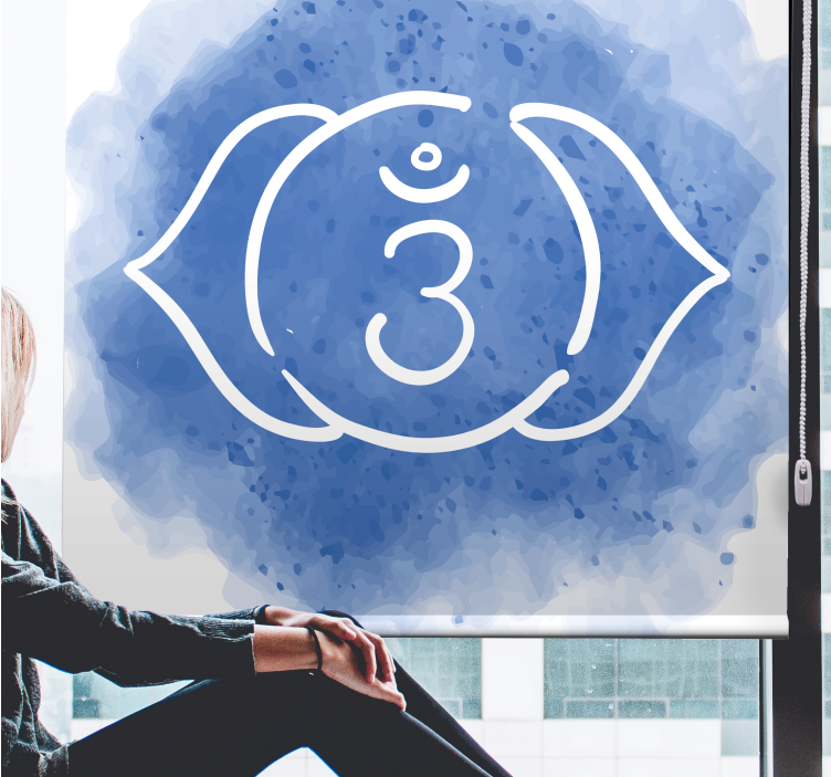 Persiana enrollable símbolo sagrado om - TenVinilo