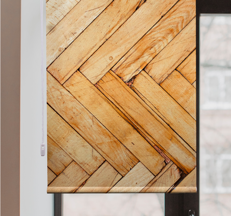 Persiana enrollable textura patrón de madera natural - TenVinilo