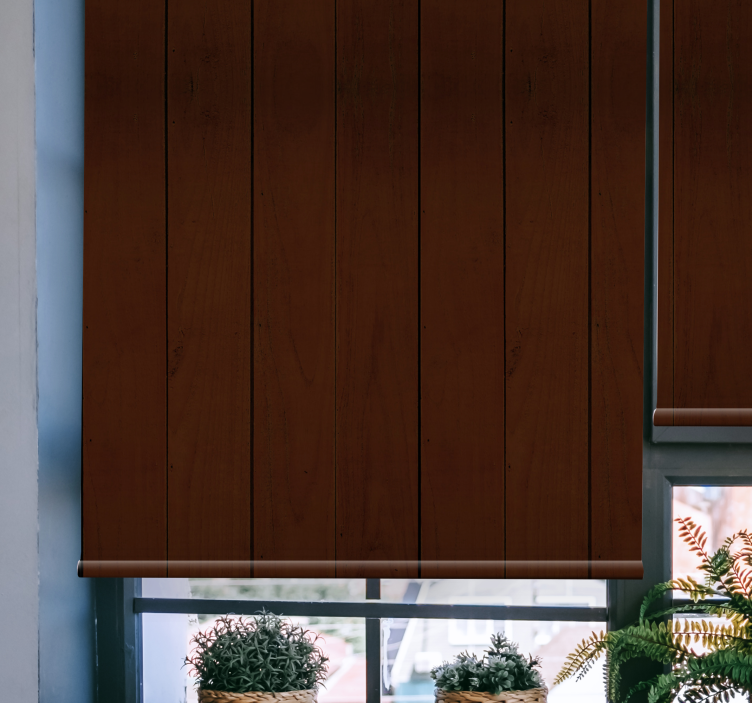 Persiana enrollable textura patrón de tablones de madera - TenVinilo