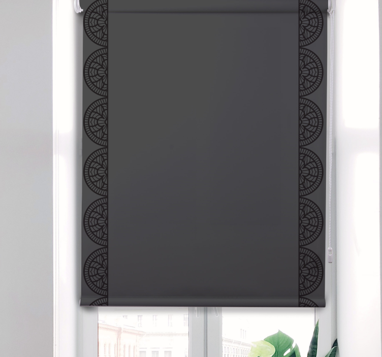 Persiana enrollable textura patrón geométrico circular - TenVinilo