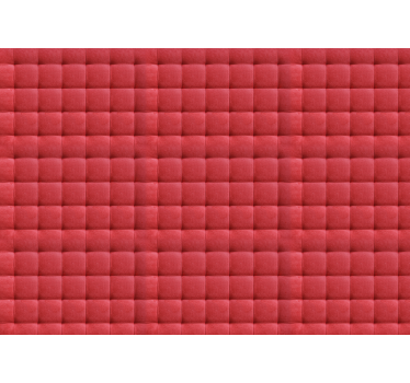 Persiana enrollable roja con acolchado de cuero rojo - TenVinilo