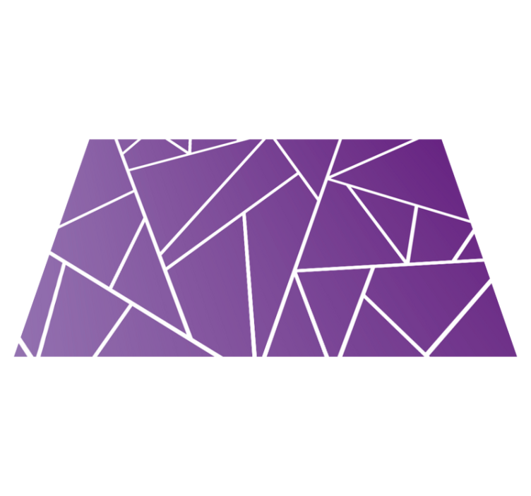 Mantel individual elegante triángulos morados - TenVinilo