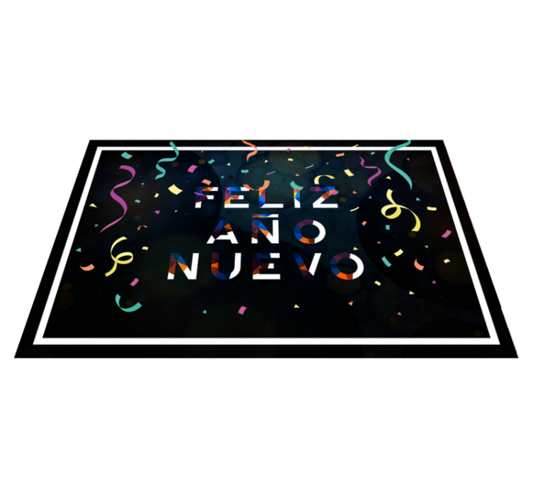 Mantel individual colores feliz año nuevo - TenVinilo