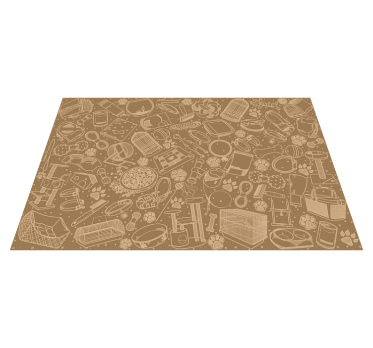 Mantel individual patrón elementos de cocina intrincados - TenVinilo