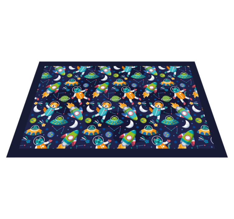 Mantel individual infantil osos astronautas - TenVinilo