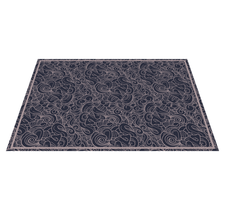 Mantel individual patrón líneas en espiral - TenVinilo