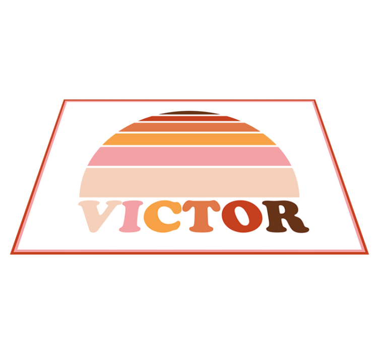 Mantel individual personalizable con nombre personalizable - TenVinilo