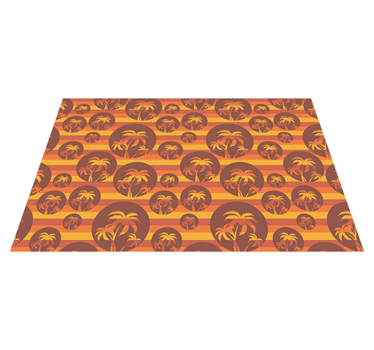 Mantel individual original patrones de palmas tropicales - TenVinilo