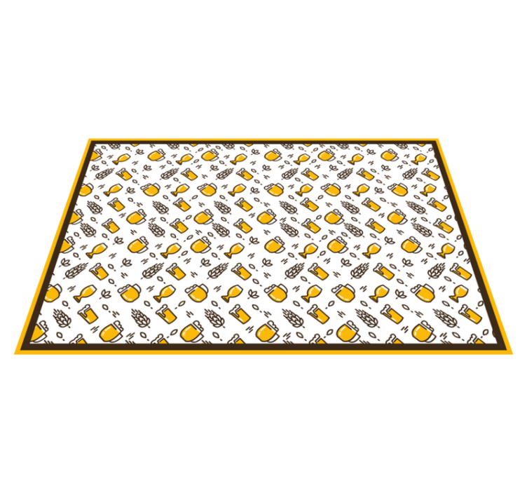 Mantel individual original iconos de cerveza artesanal - TenVinilo