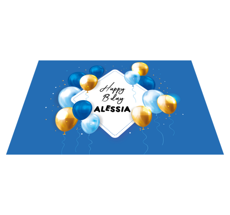 Mantel individual infantil celebración de cumpleaños - TenVinilo