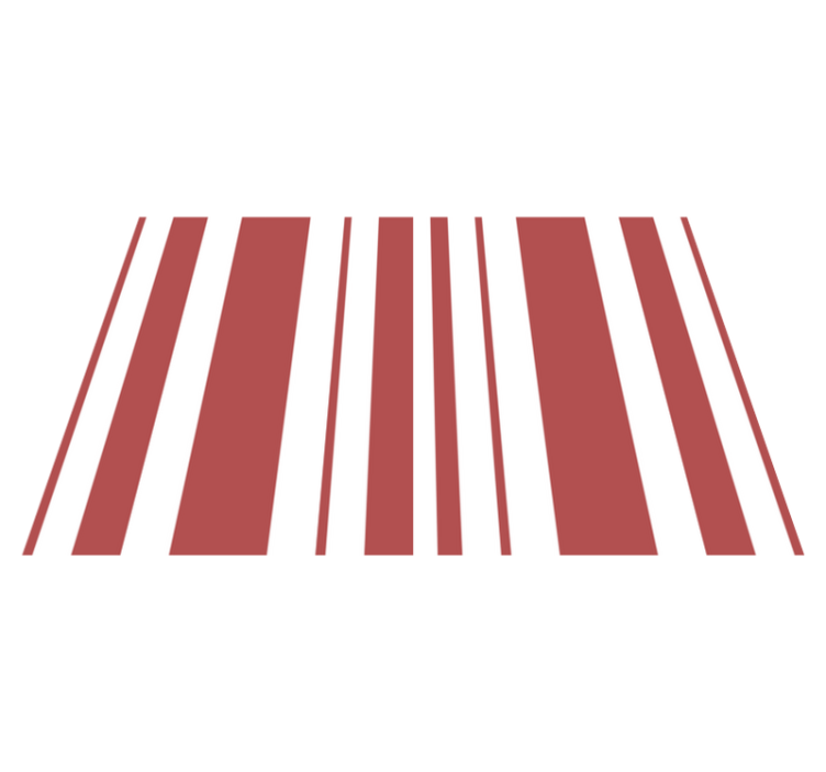 Mantel individual patrón Rayas rojas y blancas - TenVinilo