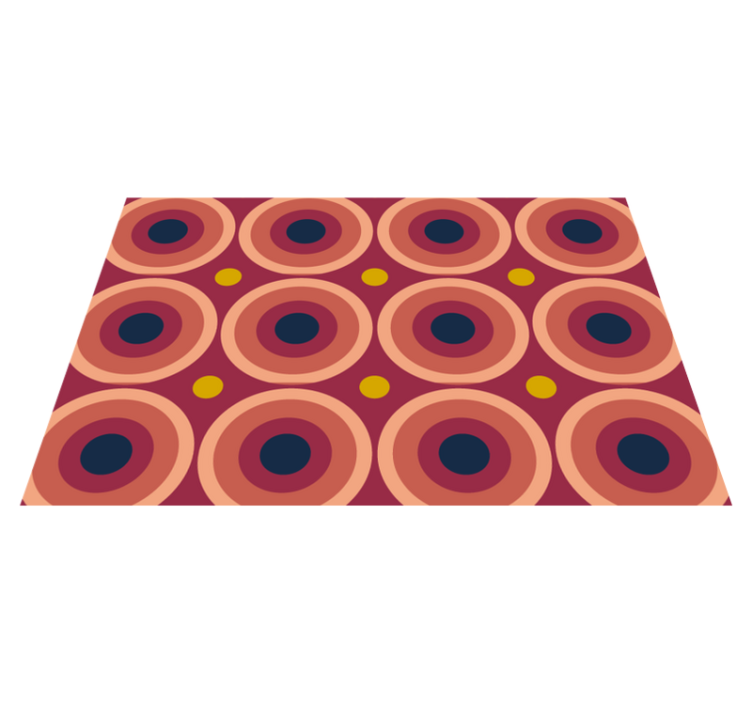 Mantel individual original patrón circular geométrico - TenVinilo