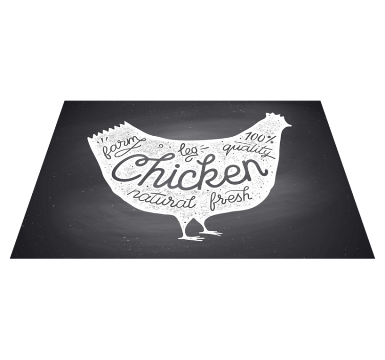 Mantel individual original Pizarra de pollo vintage - TenVinilo