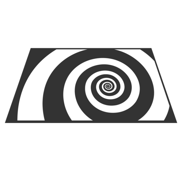 Mantel individual patrón efecto óptico espiral - TenVinilo