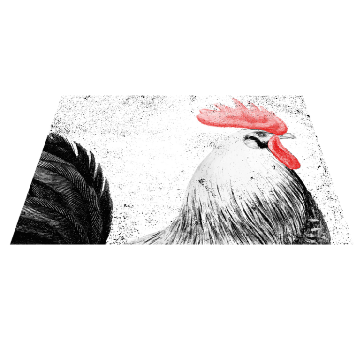 Mantel individual original ilustración de gallo - TenVinilo