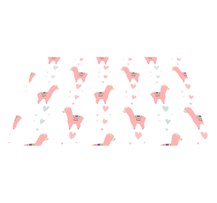 Mantel individual infantil patrón de llamas adorables - TenVinilo