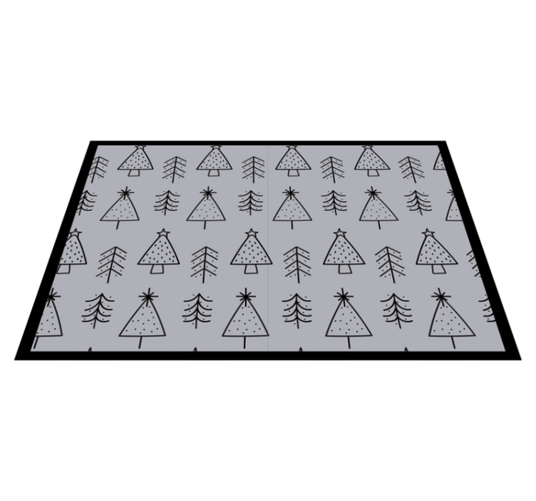 Mantel individual navideño Árboles de navidad estilizados - TenVinilo