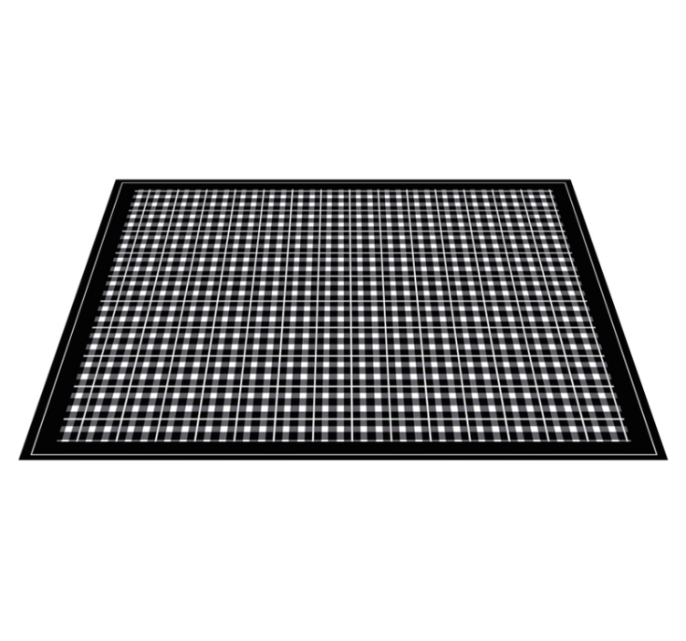 Mantel individual patrón cuadros - TenVinilo