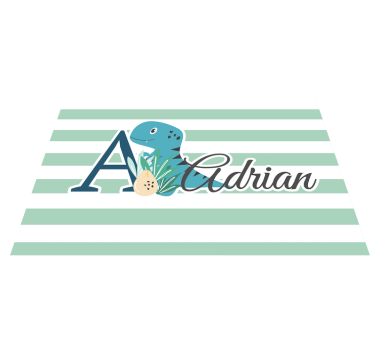 Mantel individual infantil diseño de dinosaurio inicial - TenVinilo