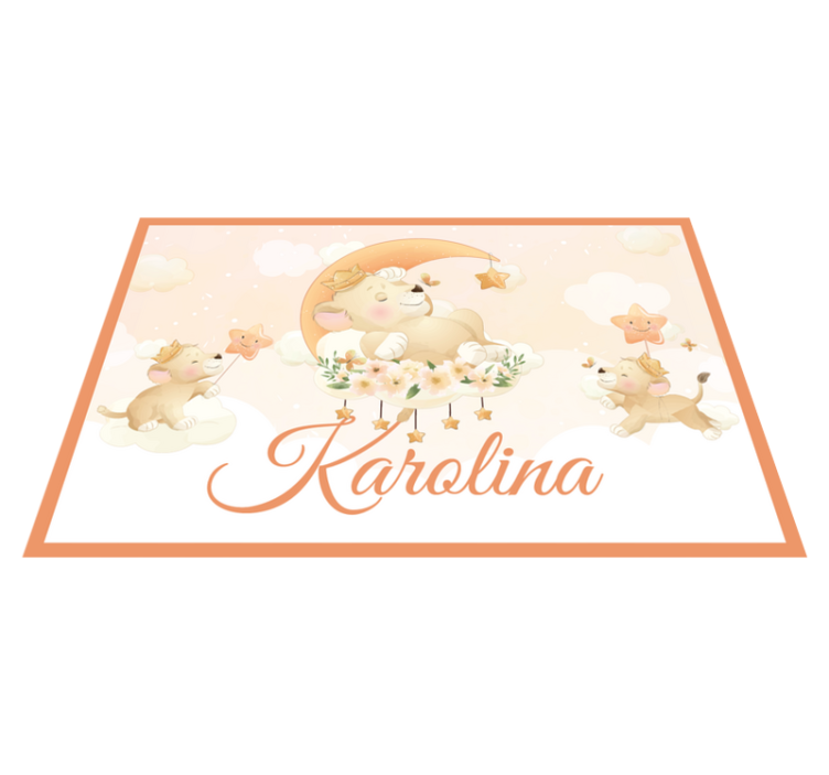 Mantel individual infantil cachorros de león caprichosos - TenVinilo