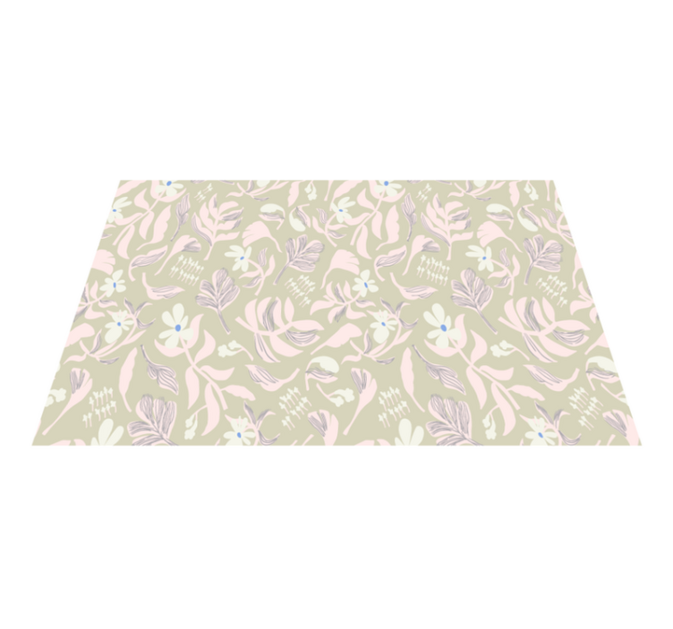 Mantel individual moderno Formas de hojas de colores molidos - TenVinilo