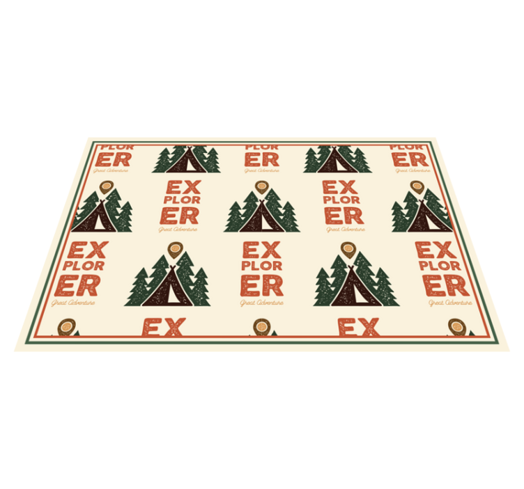 Mantel individual original patrón de aventura explorador - TenVinilo