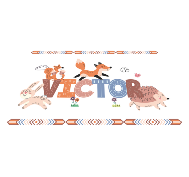 Mantel individual infantil encuentro de amigos animales - TenVinilo