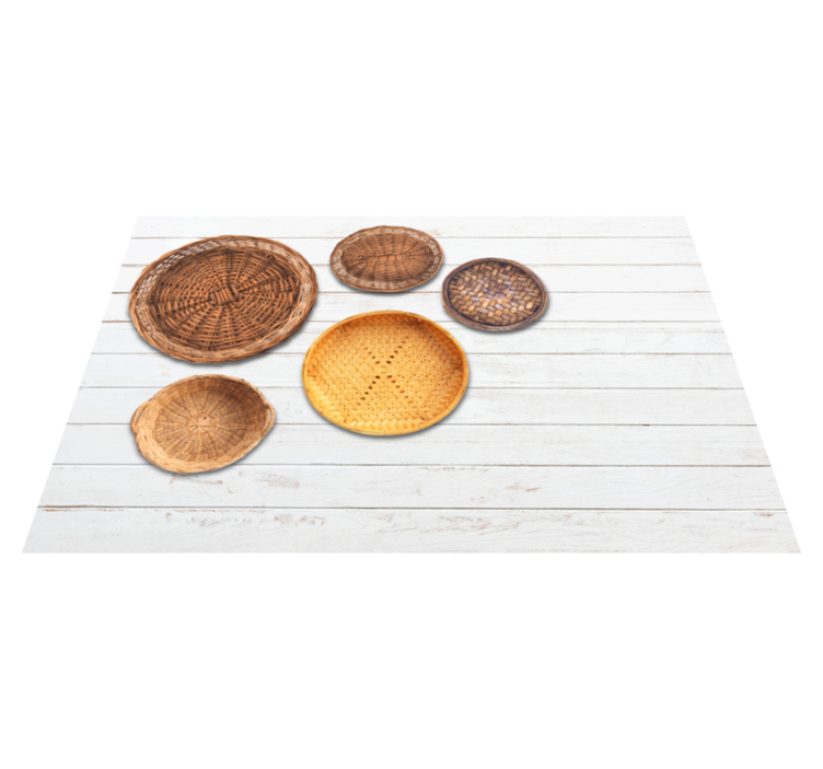 Mantel individual original colección cestas tejidas - TenVinilo