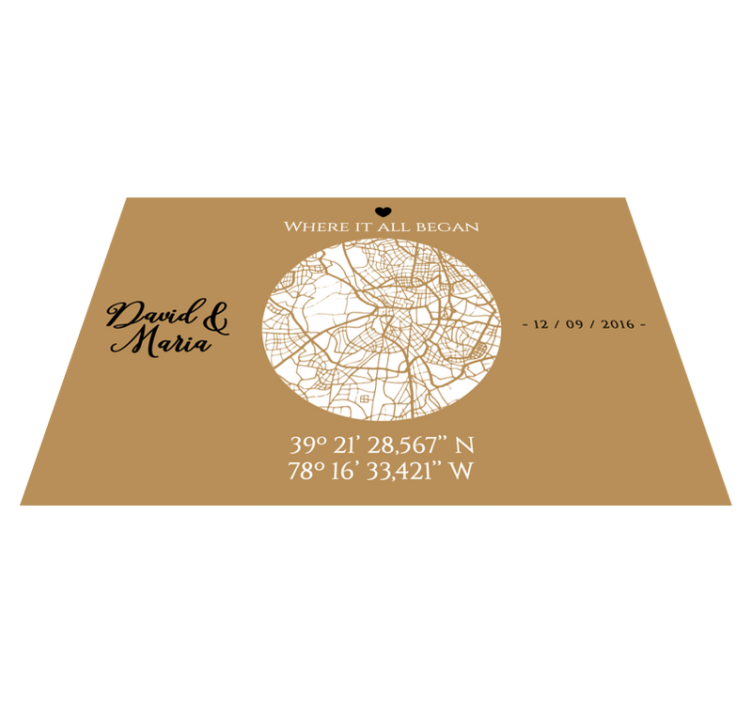 Mantel individual original Donde todo comenzo - TenVinilo