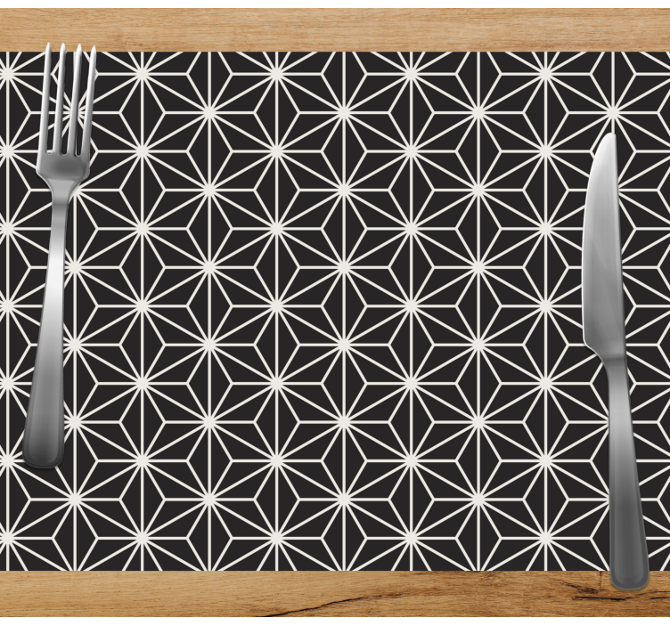 Mantel individual elegante Patrón de asanhoa japonés - TenVinilo