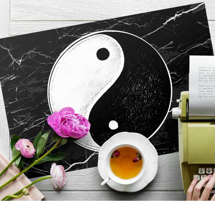 Mantel individual original Equilibrio original yin yang - TenVinilo