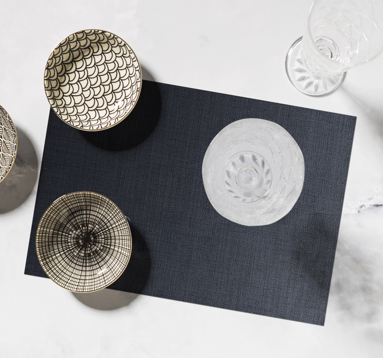 Mantel individual texturas rayas negras - TenVinilo