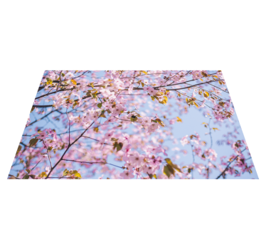 Mantel individual patrón flor de cerezo en flor - TenVinilo