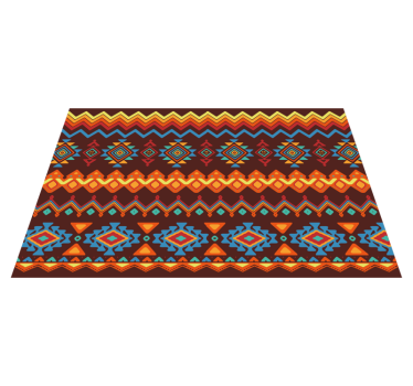 Mantel individual imitación Patrón tribal del triángulo africano - TenVinilo
