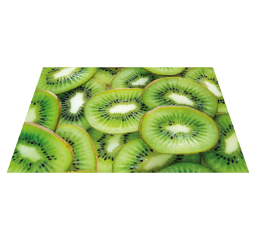 Mantel individual patrón rodajas de kiwi fresco - TenVinilo