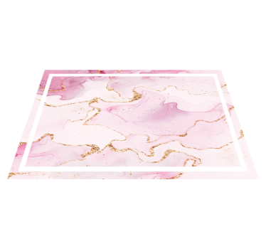 Mantel individual imitación Mármol de oro rosa - TenVinilo