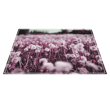 Mantel individual patrón uvas con diente de león - TenVinilo