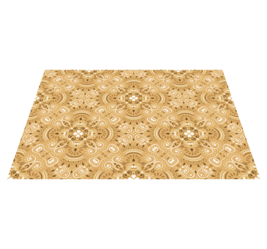 Mantel individual patrón componente floral elegante - TenVinilo