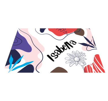 Mantel individual personalizable floral abstracto colorido - TenVinilo