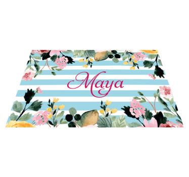 Mantel individual personalizable con nombre personalizado - TenVinilo