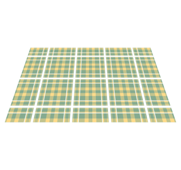 Mantel individual patrón textil a cuadros - TenVinilo