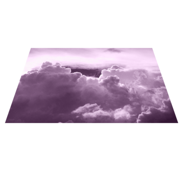 Mantel individual patrón nubes en púrpura - TenVinilo