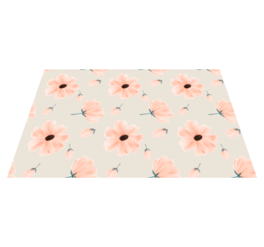 Mantel individual original arreglo floral inspirado - TenVinilo