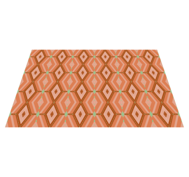 Mantel individual patrón hexagonal geométrico - TenVinilo
