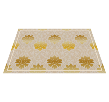 Mantel individual patrón fondo floral elegante - TenVinilo