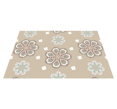 Mantel individual patrón elegantes patrones florales - TenVinilo