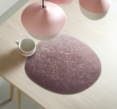 Mantel individual imitación piedra rosa - TenVinilo