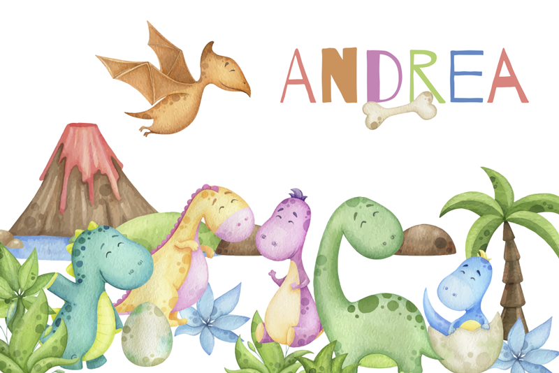 Mantel individual personalizable escena jurásica - TenVinilo