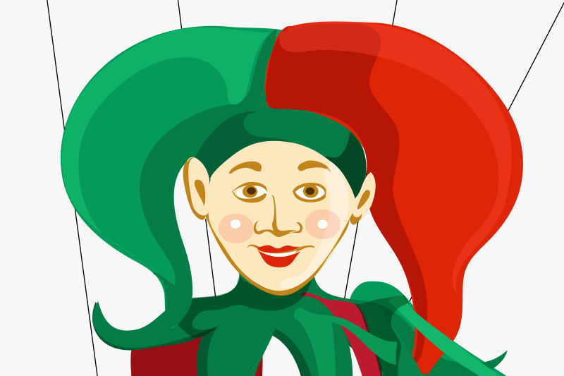 Mantel individual original ilustración de personaje bufón - TenVinilo